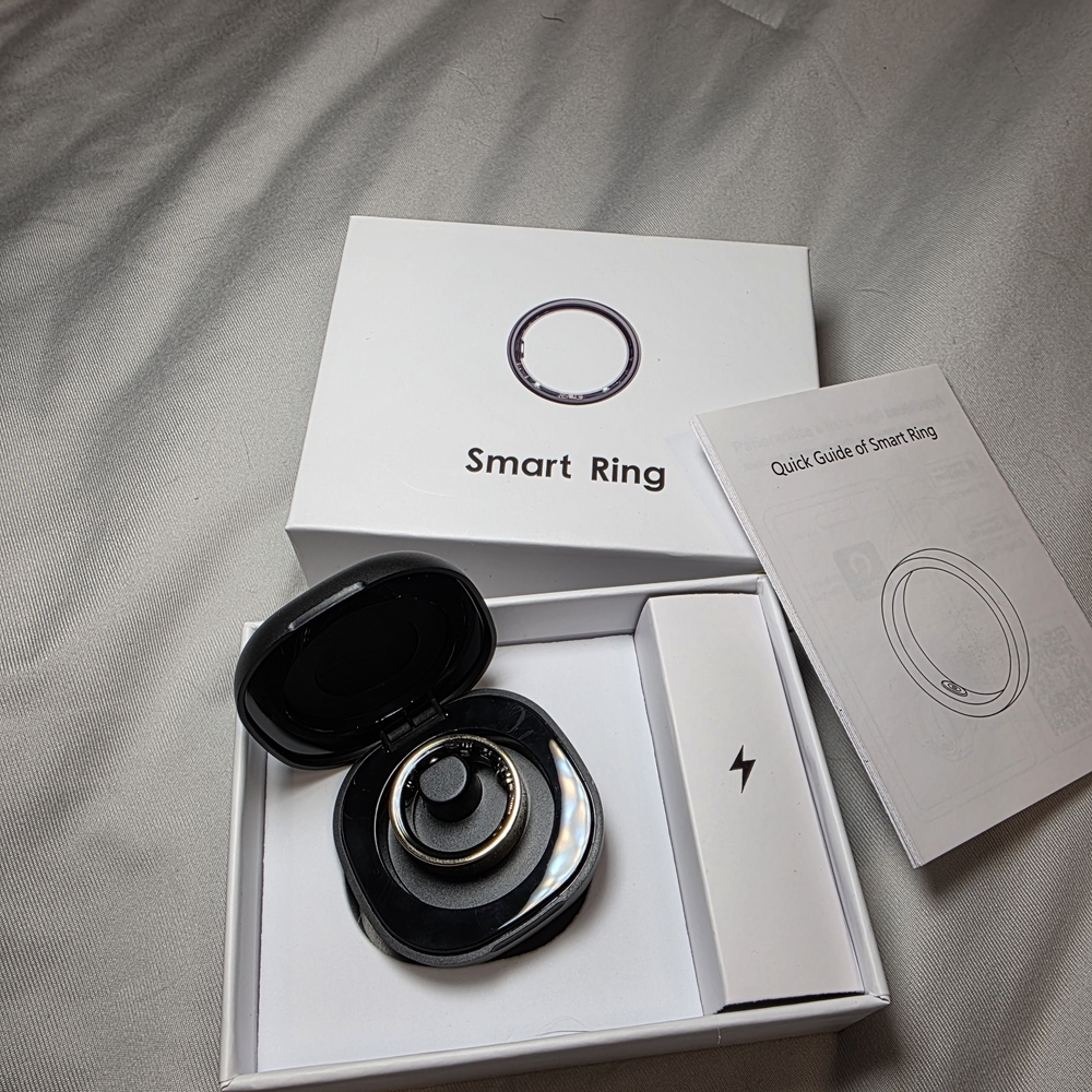 Smart Ring Black and Gold